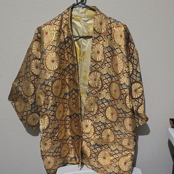 Vintage Floral happi Jacket - Picture 1 of 4